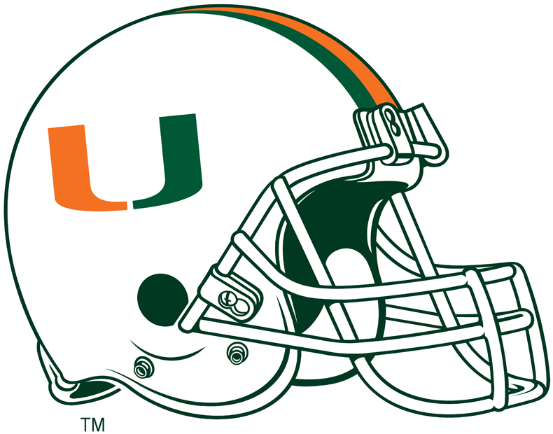 Miami Hurricanes 2000-Pres Helmet Logo t shirts iron on transfers